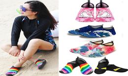 2021 Men Beach Striped Socks Women Kid Swimming Water Sport Barefoot Sneaker Gym Yoga Fitness Dance Swim Surfing Diving Snorkeling5579543