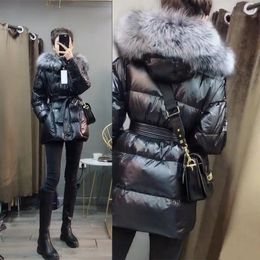 Women's Down 2023 Winter Jacket Women Parkas Hooded Thick Cotton Padded Female High Quality Long Coat Warm
