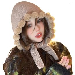 Berets 2023 Handmade Crochet Bucket Hat Women Autumn Winter Knit Beanies INS Korean Fashion Beach Panama Cap