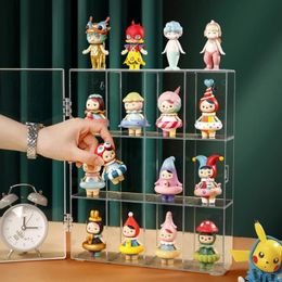 Acrylic Blind Box Storage Display Stand Toys Cabinet Dolls Case Dustproof Perfume Organiser Toy Rack 231221