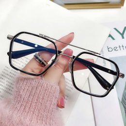 Ch Cross Sunglasses Frames Designer Luxury Chromes Womens New Blue Metal Spectacles Myopia Glasses Frame Heart 2024 High Quality Anti Light Bt0n