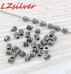 MIC 500pcs Antique Silver Zinc Alloy Spiral tube beads Spacer Bead Findings 35x 48mm DIY Jewelry D224175086