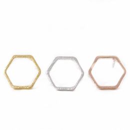 The latest elements gold stud earrings hexagonal stud earring Geometry whole255P