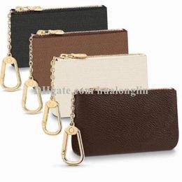 Woman Small wallet coins purse key holders bag cash original box fashion classic flower grids ladies girls269S