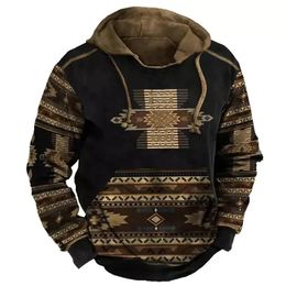 Spring Autumn Vintage Men's Sweatshirts Hoodie For Men Oversized Mans Clothing Casual Indian Harajuku Top Male Hoodies 231220