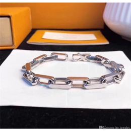 Fashion Bracelet New Arrive Man and Woman 316L Titanium Steel Engrave Colored Bracelet 18K Plated Gold Thick Chain Bracelets344f