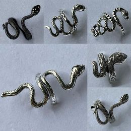 whole 30Pcs mix snake punk cool fit Alloy band rings for women men kinder gifts jewelry265O