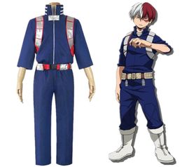 Halloween Unisex My Hero Academia Japan Anime Todoroki So Cosplay Costume Uniform Full Set6280409