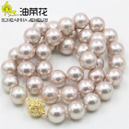 Pearl Necklace for Women Natural 10mm Sea Shell DIY Hand Made Fashion Jewellery Making Design Mother s Day Gifts 231221