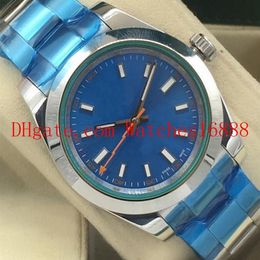 3 Color 40mm Top Quality White & Orange Dial Stainless Steel 116400 Automatic Mechanical Movement Mens Watch Men's Wristwatch310p