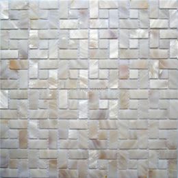 Wallpapers Natural Mother Of Pearl Mosaic Tile For Home Decoration Backsplash And Bathroom Wall 1 Square Metre lot AL104277L