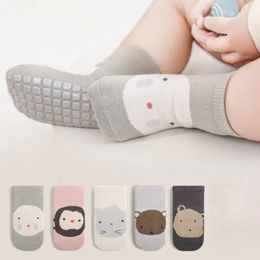 MILANCEL Autumn Cartoon Warm Socks For Baby Girls And Boys Skidproof Mid Socks 231221