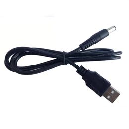 Power cord USB to DC5521 desk lamp charging fan router extension cable