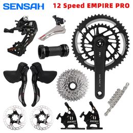 SENSAH 2x12 Speed EMPIRE PRO Road Bike Groupset with Hydraulic Disc Brakes Crankset 12v Shifter Cassette Chain for 105 R7000 231221