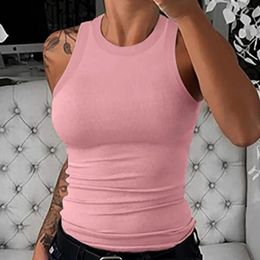 Women's Tanks Summer Tank Top Sexy Crop Vest Polyester Breathable Fashionable Off Shoulder Tops