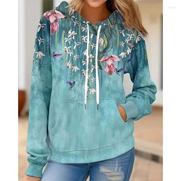 Women's Hoodies Vintage Flowers Floral 3D Print Men Women Fashion Oversized Pullover Hooded Sweatshirts Streetwear Kids Woman Clothing