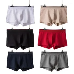 Underpants Men's Underwear Made Of Pure Cotton Recycled Fiber Modal Flat Angle Pants Mid Rise Seamless Four Corner Shorts