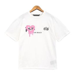 Mens T Shirt Women Designers Tshirts Tees Apparel Tops Man Casual Chest Letter Shirt Spray Paint Graffiti Street Clothes Palm Angel 117 20301