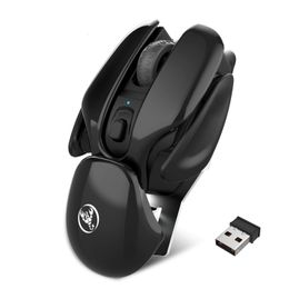 Mice Rechargeable Wireless Mouse Silent Click Design Usb For Laptop Notebook Desktop 1600Dpi Adjustable 230210 Drop Delivery Compute Dhevg