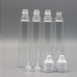 Pen 30ml PET Long Dropper Bottle Clear Pen Shape Bottles 1OZ For E Liquid with Tamper ChildProof Lid Cmkqv