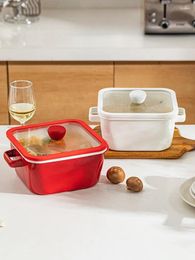 Cookware Sets Enamelled Enamel Pot Cooking Household Double Ear Soup Non-stick Gas Boiling Water Noodles Pots