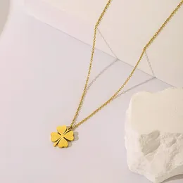 Chains Exquisite Fashion Four-leaf Clover Necklace For Creative Lucky Copper Micro-inlaid Jewellery Wedding Party Earrings Gift