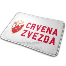 Carpets Carpets Crvena Zvezda Basketball Merchandise Mat Rug Carpet AntiSlip Bedroom Entrance Door Belgrade Serbia Red Star