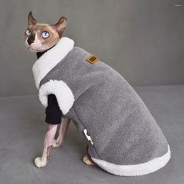 Dog Apparel 2023 Hairless Cat Snow Jacket Winter Fashion Thickening Warm Sphynx Clothes Comfortable For Small Dogs