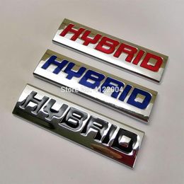 Stickers HYBRID Back Emblem Badge Trunk Sticker Decal For PEUGEOT JEEP CITROEN Renault LADA LIFAN OPEL SAAB SEAT ALFA ROMEO249o