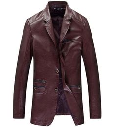 Men Genuine Leather Coats Arrival Spring 100 Sheep Skin Youth Leather suit Collar Coats Fashion Slim Fit Leather Jacket 2011272129954