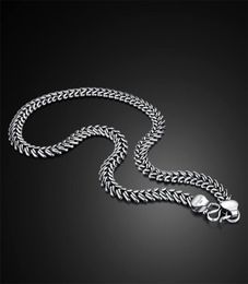 s Korea Vintage 100 925 Sterling Silver Men Pendant Necklace 10MM 18 26 inches Chain Fashion Punk Hip Hop Jewelry2196922