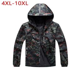 4XL10XL Men Camouflage Baggy Jacket Spring Autumn Male Casual Loose Windbreak Outwear Bomber Hip Hop Varsity Hood Coat 7XL CF20MX3425806