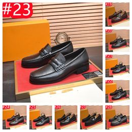 40Model Luxurious Brand Men's leather Shoes Office Shoes Men Flats Leather Gold Glitter wedding banquet Loafers Comfortable Business Shoes Zapatos