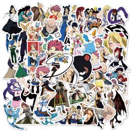 50Pcs Japanese Cartoon Stickers Friry Tail Graffiti Stickers Student Stationery Sticker