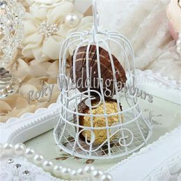 50PCS Iron Bell Candy Boxes Wedding Favours Boxes Bridal Shower Birthday Party Favours Engagement Favours Table Decor I256q