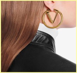 Hoop Earrings Designer Gold Earring for Womens Jewlery Luxury Big Stud Earring with Box Letters L Mens Fashion Hoops for Bride Acc4223085