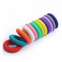 Other Sile Donut Pendant 4M Round Eether Ring Teething Beads For Making Necklace Jewelry Food Drop Delivery Jewelry Loose Bea Dhgarden Dhvoa