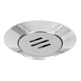 Stainless Steel Soap Dish Tray Draining Round Soap Box Holder for Shower Bathroom Kitchen Whole ZC0782236S