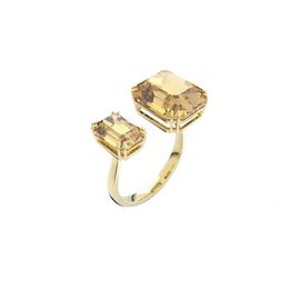 Swarovskis Rings Designer Jewellery Women Original Quality Band Rings New Fashionable And Simple Square Elegant Rings