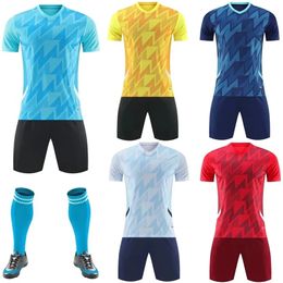 Kids School Soccer Sports Set Jerseys And Shorts Students Football Training Match Uniform Custom Team Name Number Men Shirt 231221
