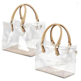 Storage Bags Large Transparent Bag Cosmetic Makeup Waterproof PVC Tote Stadium Beach Festivals Gym School Outdoor