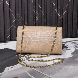 s Women Handbag shoulder bag woman purse genuine leather original box messenger chain fashion bags clutch alligator ladies pho236M