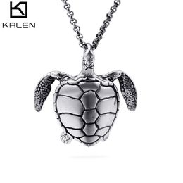 New casting Stainless Steel Baby Turtle Pendant Necklace Cool Gifts For Men Boys Baby Lovely Gift299Z