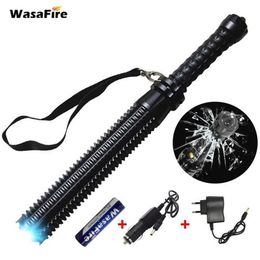 Sets Powerful Zoomable XML Q5 Led Telescopic Self Defence Stick Tactical Baton Rechargeable Flash Torch 186502478314r