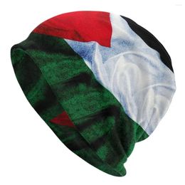 Berets Palestine Flag Cap Vintage Men Women Outdoor Skullies Beanies Hats Spring Warm Dual-use Bonnet Knitting