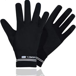 Summer Bicycle Full Finger Cycling Gloves Cooling For Men Women Biking Night Working Indoor Riding Outdoor Sports Protector 2023 231221
