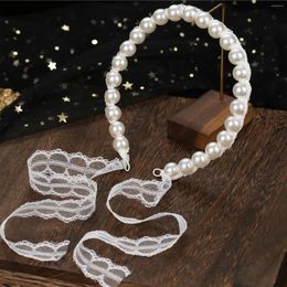 Hair Clips Fashion Big Pearl Headband Handmade Simulation Hairbands Women Accessories Tiaras Bridal Headpiece Headdress