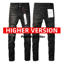 Designers Purple Jeans Denim Trousers Mens Jeans Designer Jean Men Black Pants High-end Quality Straight Robin Streetwear Sweatpants 3617