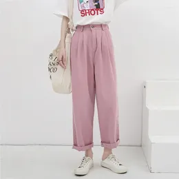 Women's Pants Girls Preppy Japanese Style Baggy Wide Leg Women Spring Summer Comfortable Simple Student Trousers Wholesale