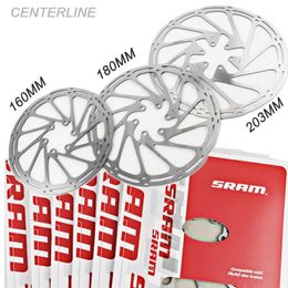 MTB Bicycle Disc Brake Fit SRAM Bike Rotor 160mm 180mm 20m Centerline Hydraulic Road Mountain Brakes Rotors 231221